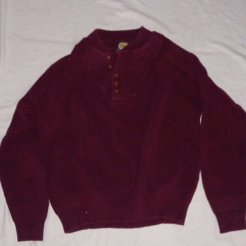 Cabela's heavy large vintagemaroon sweater